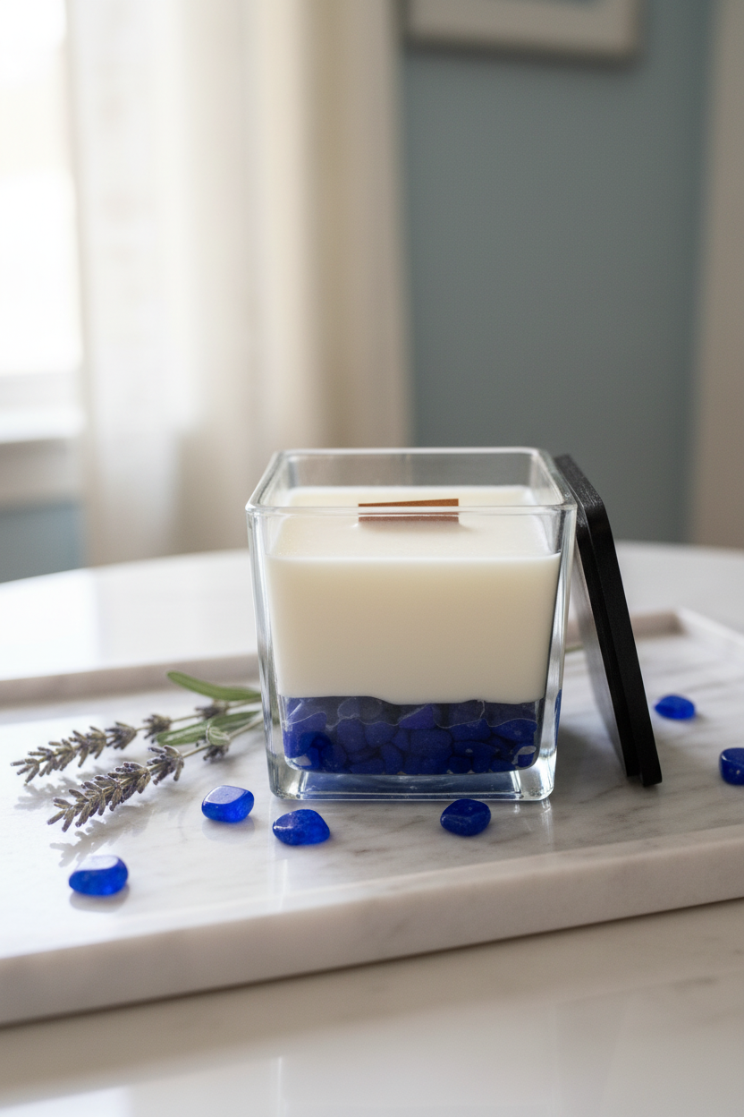 Bougie Parfumée à la Bergamote ~Ozone -440g