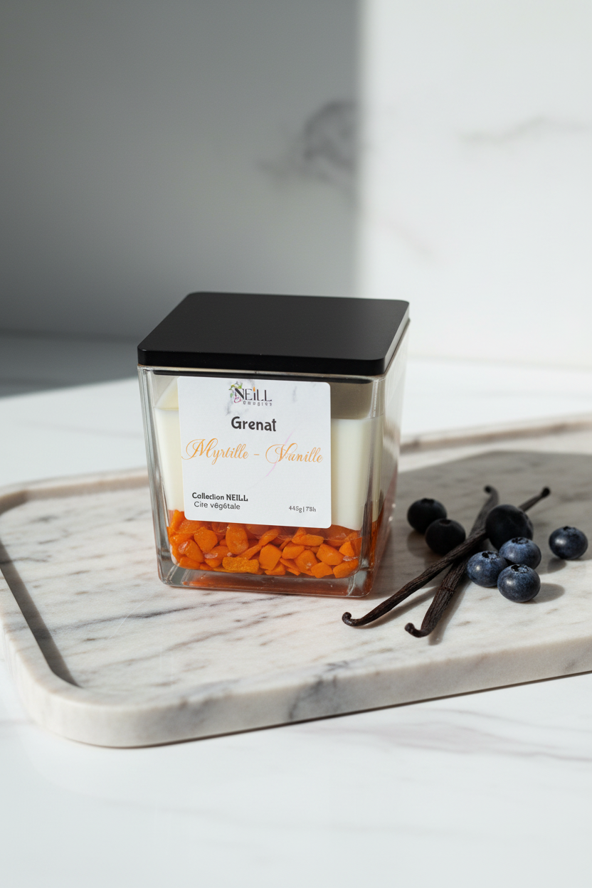 Bougie Parfumée à la Myrtille et à la Vanille