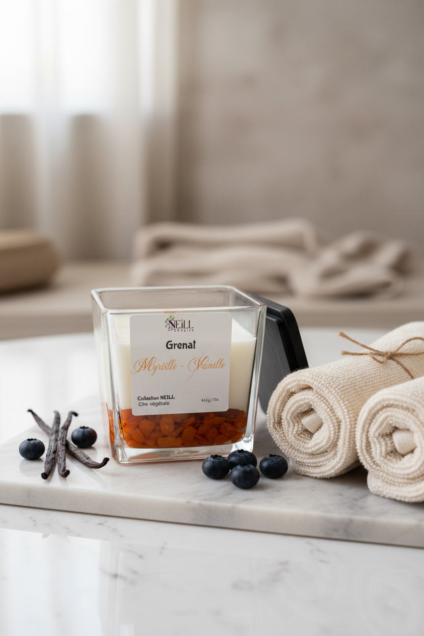 Bougie Parfumée à la Myrtille et à la Vanille